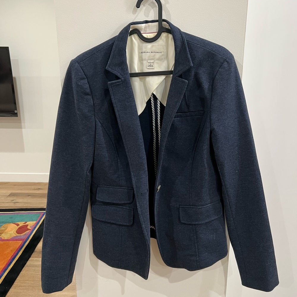 Banana Republic Navy Blazer